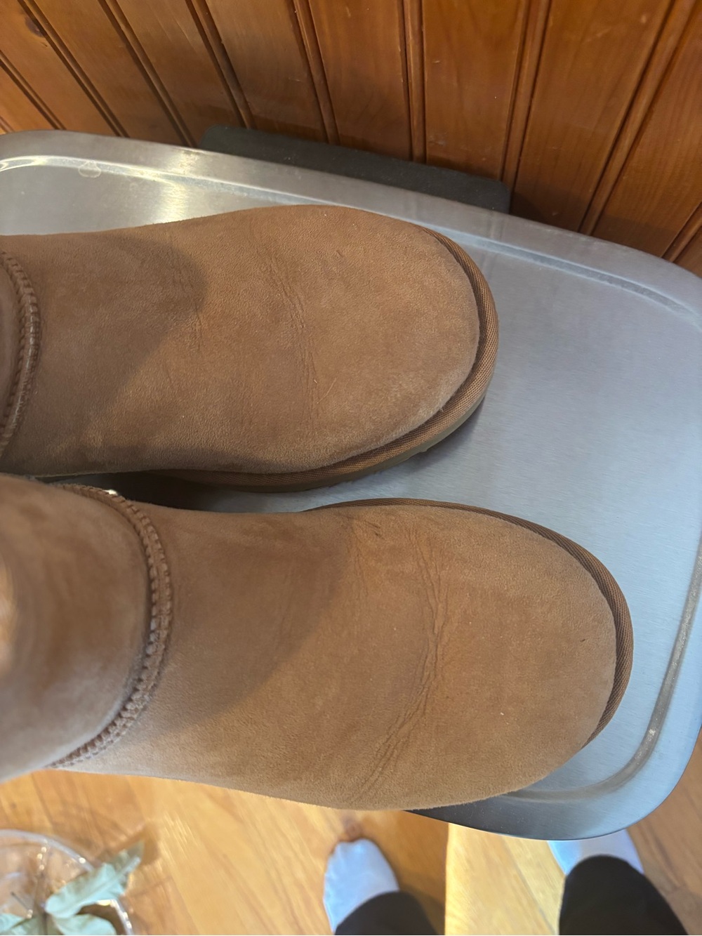 Ugg Classic Chestnut Suede Shearling Short Boots - Picture 2 of 8